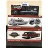 Image 1 : 1320 KINGS BLACKOUT 1969 CHEVROLET NOVA, GREENLIGHT 1:18 SCALE 1959 CADILLAC AMBULANCE, GREENLIGHT