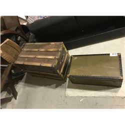 2 LARGE STORAGE CHESTS