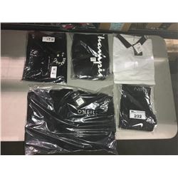 ASSORTED NEW WITH TAGS HOODIE, SHIRTS, PANTS: NIKE, CONVERSE, O'NEIL, CHAMPION, PUMA