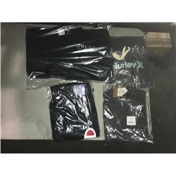 ASSORTED NEW WITH TAGS HOODIES, SHIRT, PANTS: NORTH FACE, O'NEIL, CHAMPION, HURLEY