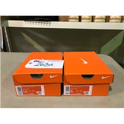 2 NEW IN BOX KID SHOES SIZE 9C & 10C: NIKE