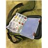 Image 2 : PLANO TACKLE SYSTEM BAG WITH CONTENTS & HARD SHELL FISHING ROD CASE