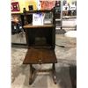 Image 2 : ANTIQUE WALNUT SUN CARVED SMOKERS STAND
