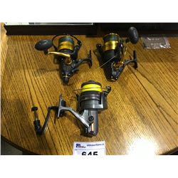 3 FISHING REELS: PENN SPINFISHER V 6500 & 6500LL