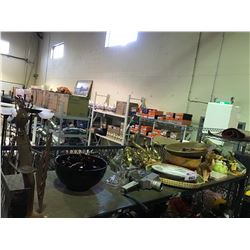ASSORTED HOME DECOR, COLLECTIBLES, DISHWARE