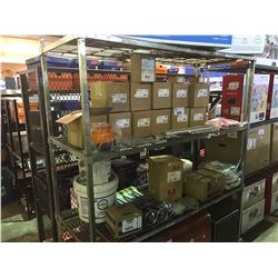 ASSORTED GOODS INCLUDING: FEDERAL SIGNAL LIGHTS, GAUGE, EXPANSION TANK MODEL ETX-15, HEXOMIXER,S,