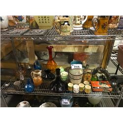 ASSORTED VASES, DISHWARE