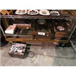 2 WALLA CLOCKS, PROJECTOR, & MORE