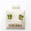 Image 1 : 10K  GENUINE PERIDOT(1.22CT) EARRINGS