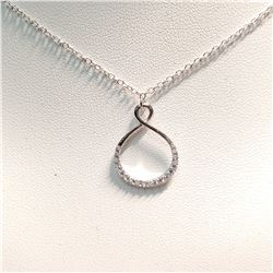 SILVER CZ NECKLACE