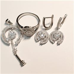 SILVER CZ SET