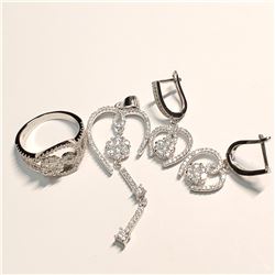 SILVER CZ SET