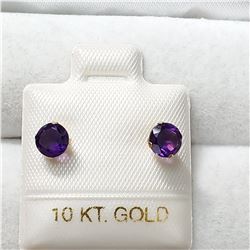 10K AMETHYST EARRINGS