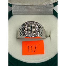 SILVER CZ RING