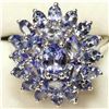 Image 2 : SILVER NATURAL TANZANITE (4.5CT) RING