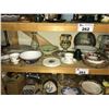 Image 2 : SHELF LOT OF ASSORTED CHINA, PLATES, DISHES AND MORE