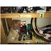 Image 2 : SHELF LOT OF ASSORTED VINTAGE TOOLS, SANDER, TOOL POUCH AND MORE