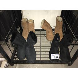 SHELF LOT OF ASSORTED BOOTS