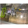 Image 2 : 2 SHELVES IN SHOWCASE OF SCISSORS, TOOLS, DRILL BITS AND MORE