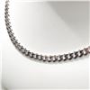 Image 2 : SILVER CUBAN CHAIN  NECKLACE 18"