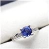 Image 2 : 14K  TANZANITE (0.90CT) & DIAMOND (0.12CT) RING