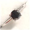 Image 2 : 10K  BLACK DIAMOND (0.70CT) RING