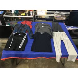 8 ARTICLES OF CLOTHING SIZES S,M,L,XL BRANDS: VANS, ADIDAS, UNDER ARMOUR, REIGNING CHAMPS