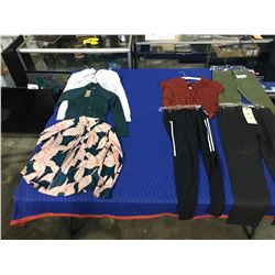 7 NEW WITH TAGS CLOTHING SIZES: 24, XS, M, 32 BRANDS: BANANA REPUBLIC, VOLCOM, ADIDAS, REIGNING