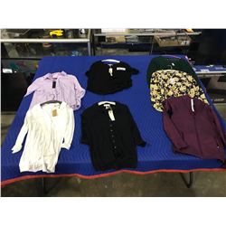 7 NEW WITH TAGS CLOTHING SIZES: XS,S,M,8 BRANDS: LULULEMON, FRANK & OAK, MONK & LOU, RIBBON LUXE,