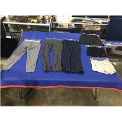 3 PAIRS OF SHORT & 3 PAIRS OF PANTS SIZES(1 NEW WITH TAGS): S,M,8 BRANDS: THE NORTHFACE, LULULEMON,