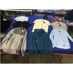 8 NEW WITH TAGS CLOTHING & 1 HAT NEW WITH TAGS SIZES: XS,M,2XL BRANDS: UNDER ARMOUR, NIKE, ADIDAS,