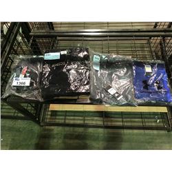 ASSORTED NEW WITH TAGS HOODIE, SHIRT, SHORTS, SOCKS: ADIDAS, SANDALS: DC SHOES, UNDER ARMOUR