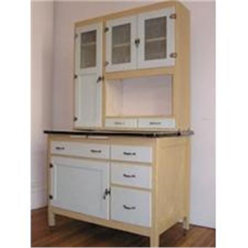 Painted Hoosier Cabinet With Porceline Pullout 1297826