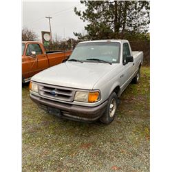 1996 FORD RANGER XL, GREY, PICKUP, GAS, MANUAL, VIN#1FTCR10AXTPA54063, 258,034KMS, RD,CR, CRACKED