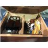 Image 2 : WOODEN HUMIDOR WITH CONTENTS, PIPES, PIPE CLEANERS AND MORE