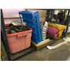 Image 2 : SHELF LOT OF TOOLBOX, DISHRACK, YOGA MATS AND MORE