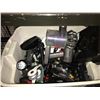 Image 1 : BIN OF ASSORTED DYSON PARTS AND ASSORTED ELECTRONICS