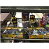Image 2 : SHELF LOT OF ASSORTED BATMAN COLLECTABLES AND LAVA LAMP