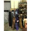 Image 1 : LOT OF ASSORTED VINTAGE GOLF CLUBS, SNOWBOARDS, AND FISHING RODS