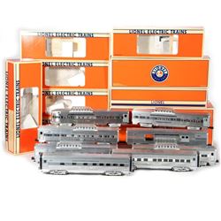 Lionel O Gauge (8) Burlington Zephyr Passenger Cars