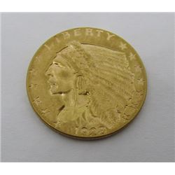 1928 GOLD 2 1/2 DOLLAR INDIAN COIN