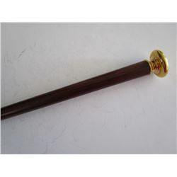 TIFFANY 18K GOLD ZEBRA WOOD CANE