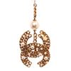 Image 5 : Chanel Faux Pearl & Crystal CC Pendant Necklace