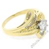 Image 6 : 18kt Yellow and White Gold 0.90 ctw Round and Baguette Diamond Ring
