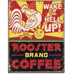 Rooster Brand Coffee Decorative Metal Pub Bar, Kitchen