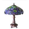 Image 2 : Tiffany-style Wisteria Stained Glass Lamp