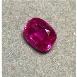 4.3ct Cushion Cut Pink Russian Sapphire Simulant Gemstone