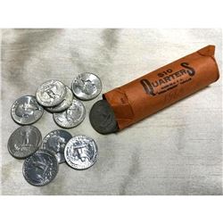 $10 Bankroll of 1963 D Uncirculated Quarters