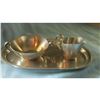 Image 1 : Art Deco Danish Pewter Creamer Sugar Set