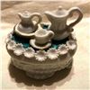 Image 1 : 19thc Staffordshire Tea Set Porcelain Fairing Box